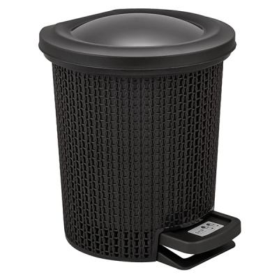 Контейнер для мусора 6л Soul с педалью венге (то)