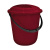 Ведро 7л Rock'n'Roll с крышкой бордо (то)