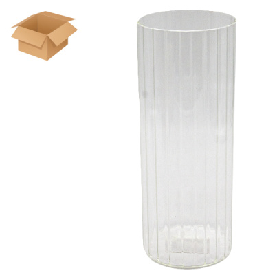 Ваза для цветов стеклянная 25см