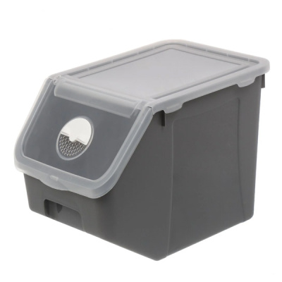 Контейнер для овощей 14л (серый)(то)