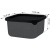 Контейнер д/продуктов Black 0,4л квадр. с гибк.крышкой (то)