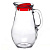 Кувшин с красной крышкой БИСТРО 1850 мл без упак