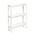 Этажерка узкая VIKEA 3-х ярусная на колесах (белый) (то)