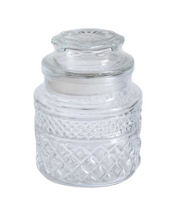 Банка стеклянная с крышкой Ф-10см H-17см