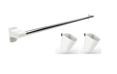 Набор рейлинг с контейнером Prestige (снежно-белый)(230х630*120 мм)(то)