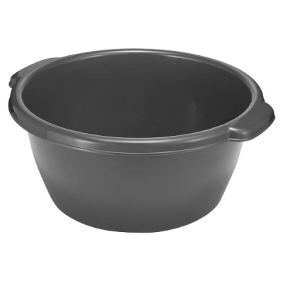 Таз круглый 9,5л (темно-серый)