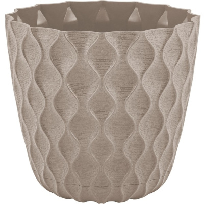 Горшок для цветов Wave D115мм с дренажной сеткой 0,65л французский платан (то)