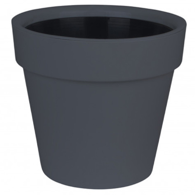 Горшок Протея 16,6л с черной вкладкой Антрацит