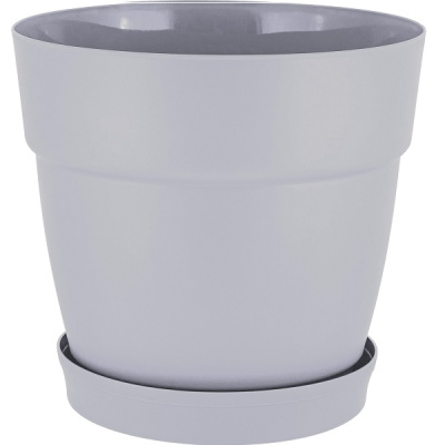 Горшок для цветов Villa de Fiori D360мм с поддоном 20л утренний туман (то)