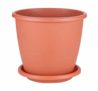 Горшок цв. "Афина" 11л с поддоном (корич.)