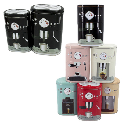 Набор банок для сыпучих продуктов 2шт (11*6*18см и 13*9*20см)