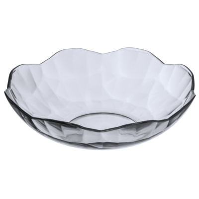 Тарелка стекл 19см глубокая BLACK DIAMOND