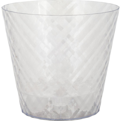 Горшок для цветов Manhattan Cristallo D160мм 1,6л c дренажной вставкой прозрачная вода (то)