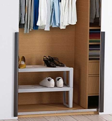 Этажерка для обуви Slip 2-х секц. (мокрый асфальт) (то)