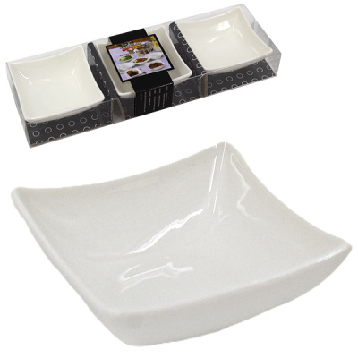 Соусница керамическая 7*7*3см,  набор 3шт 115мл