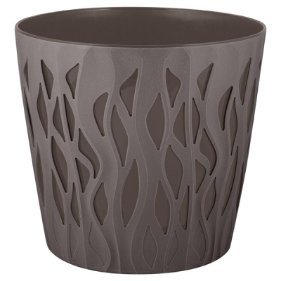 Горшок для цветов Winds D340мм 20л c дренажной вставкой 18,7л антрацит (то)