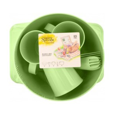 Набор для пикника Vanilla на 3 персон (14пр) фисташка (то)