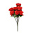Цветок искусственный РОЗА букет 12шт 40см