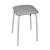 Табурет стальной с квадратным сиденьем(серый)(хпп) (то)
