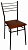 Стул стальной (коричневый) (хпп) (то)