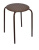 Табурет "Береста" с круглым сиденьем h45см (коричневый)(хпп) (то)