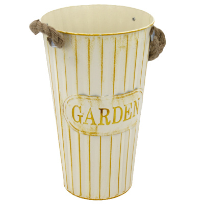 Ваза для цветов металлическая  Ø-18см h-30см