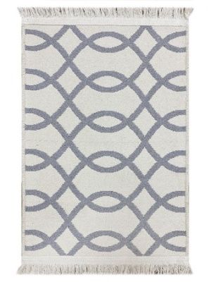 Коврик двухсторонний из хлопка 60х90 серый PAMUKLU DOUBLE , Турция