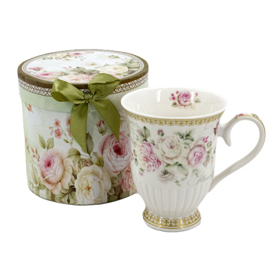 Кружка керамическая 300мл, с кисточкой