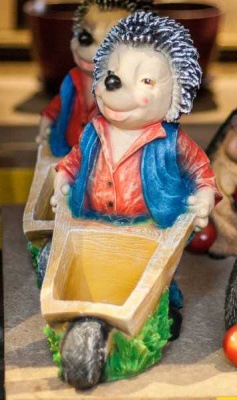 Ежик с тележкой 50см