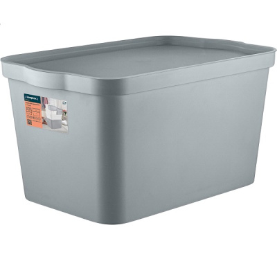 Ящик для хранения 24л Trendy серый топаз (то)