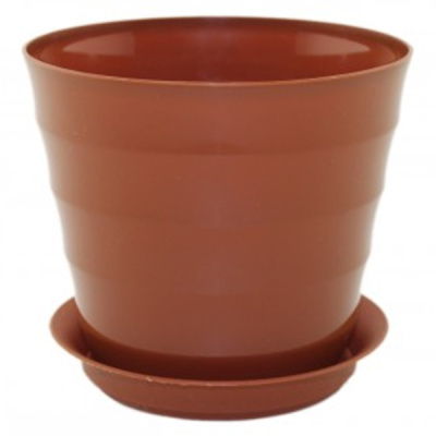 Горшок Лаура 0,7л с поддоном Терракот