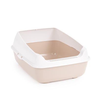 Лоток ALTA для кошек (с высокими бортами)(бежевый)  (то)