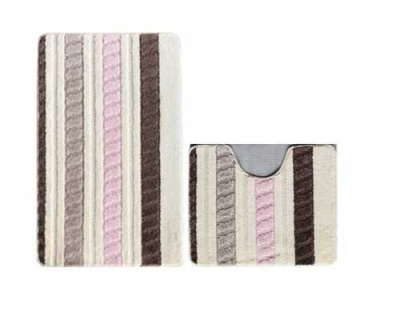 Набор ковриков 2шт. MARATHON из пропилен. 60*100см ROPE шоколадный