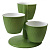 Каскад Пирамида из 3-х горшков с вкладками на подставке Нефрит