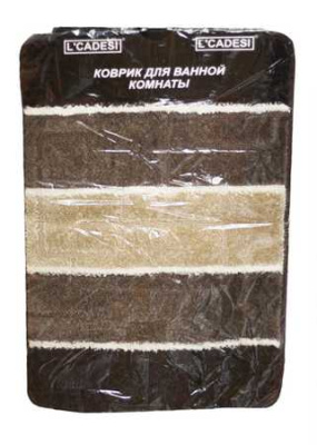 Коврик для ванной из полипропилена 50x80(1) SOFIA, коричневый