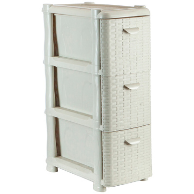 Комод  узкий РОТАНГ (3 секции) (то)