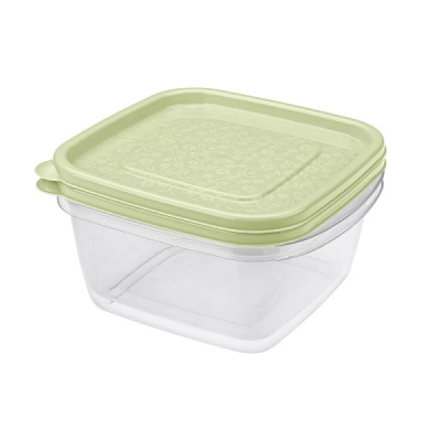 Комплект контейнеров "Арт-Декор" 1л. (2шт.) зел. (то)