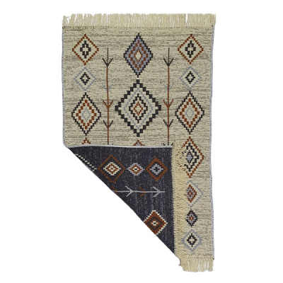 Коврик Kilim GOLD из хлопка 60х90 кремовый Турция 61039 