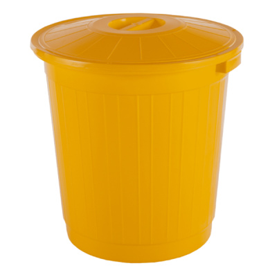 Бак 50л с крышкой (желтый)