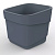 Горшок для цветов фактурный Hills 7л (d221, h207мм)(серый) (то)