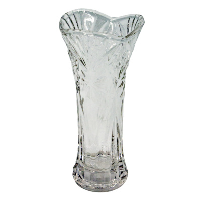 Ваза стеклянная для цветов h-18см без упаковки