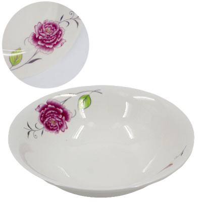Тарелка керамическая серия РОЗА глубокая Ø-19см h-6см