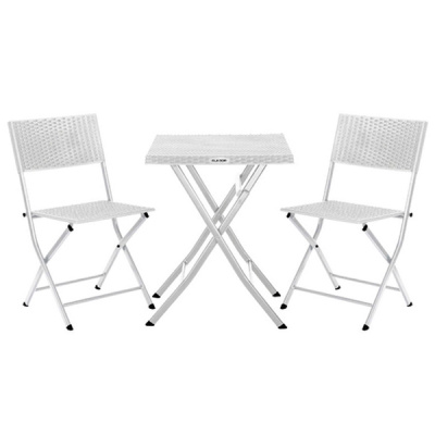 Набор складной садовой мебели RATTAN OLA DOM (белый)