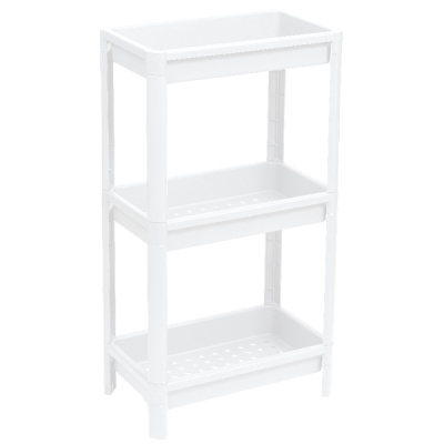 Этажерка широкая VIKEA 3-х ярусная (белый) (то)