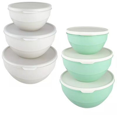 Набор мисок Line DUO 3шт ( 1л, 2л, 3л) с крышками (то)