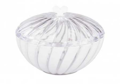 Сахарница "Грация" с крышкой 0,8л (белый) (то)