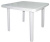 Стол квадратный 800*800 мм белый (то)