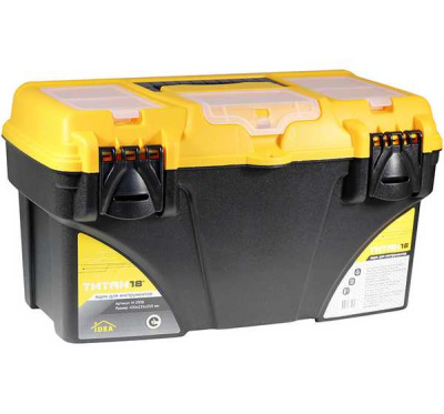 Ящик для инструментов с секциями ТИТАН 18'  43х23,5х25см (то)