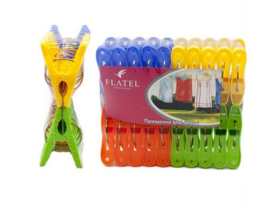 Прищепки 20шт, 5,5см, с большим кольцом