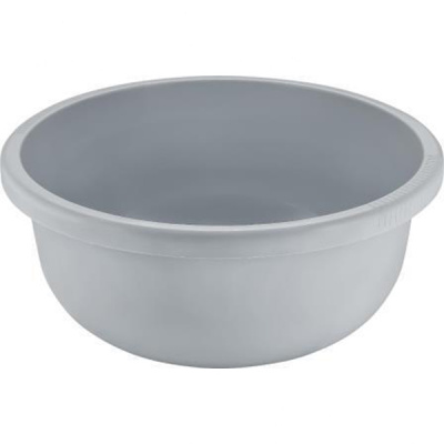 Таз круглый 9,5л серый шторм (то)